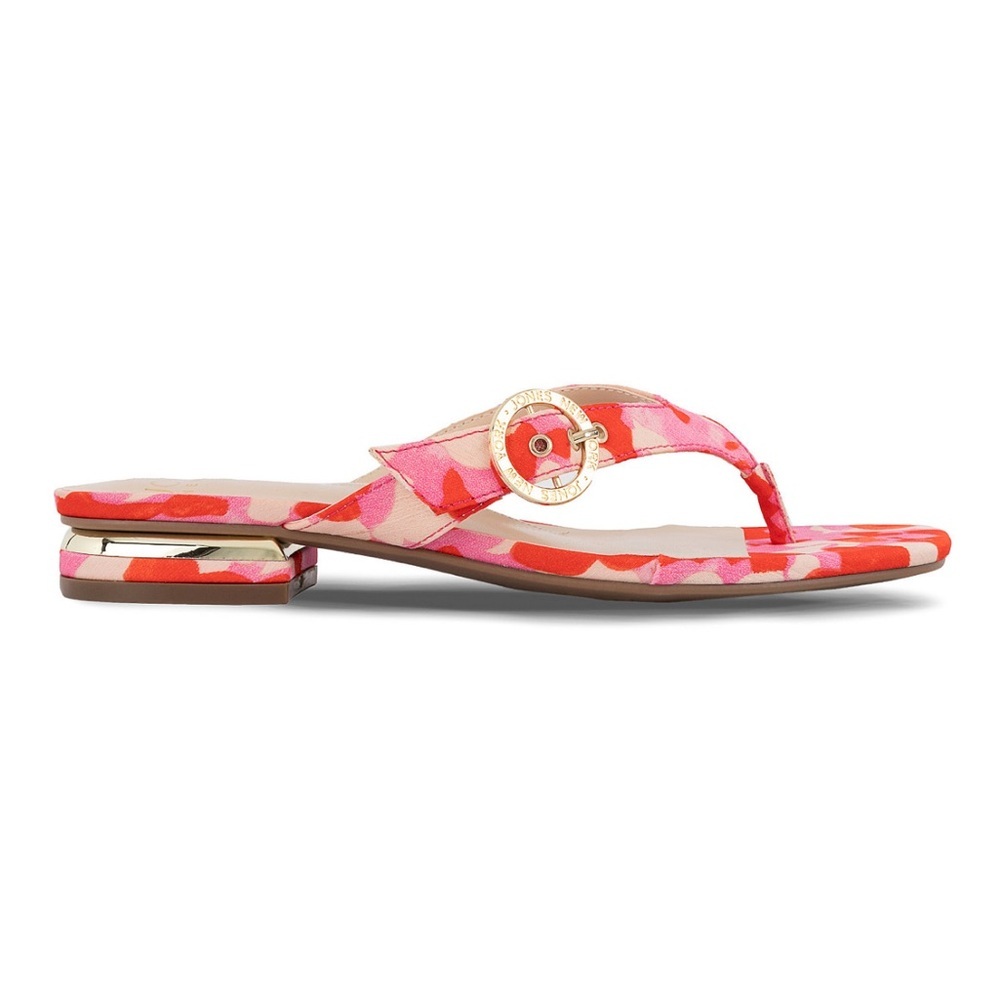 Jones New York Women's Verdree Thong Flat Sandals- Pink- Size 6 - Picture 2 of 9